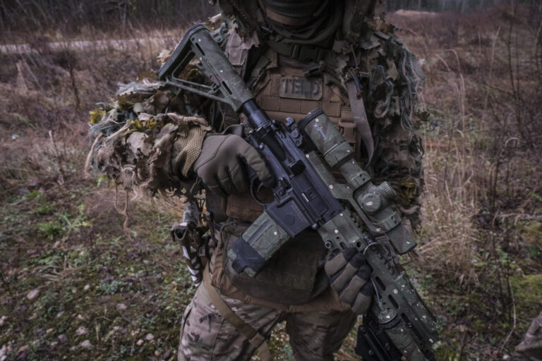 Estonia, Tapa, 2025-12-03. On mission Lynx, French soldiers of the NATO enhanced Forward Presence battlegroup train in t