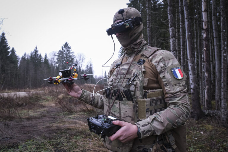 Estonia, Tapa, 2025-12-03. On mission Lynx, French soldiers of the NATO enhanced Forward Presence battlegroup train in t