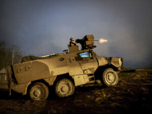 Estonia, Tapa, 2025-12-03. On mission Lynx, French soldiers of the NATO enhanced Forward Presence battlegroup train in t