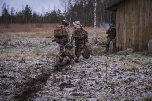 Estonia, Tapa, 2025-12-04. On mission Lynx, French soldiers of the NATO enhanced Forward Presence battlegroup train in t
