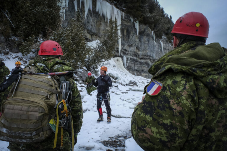 Canada, Quebec City, 2017-01-19. Exercise Chevalier Tricolore 2017 sends French soldiers to the Canadian army at Valcart