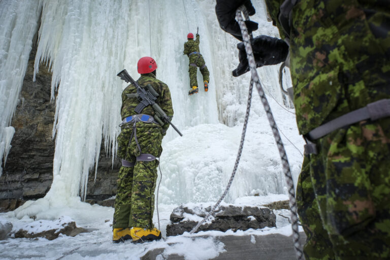 Canada, Quebec City, 2017-01-19. Exercise Chevalier Tricolore 2017 sends French soldiers to the Canadian army at Valcart