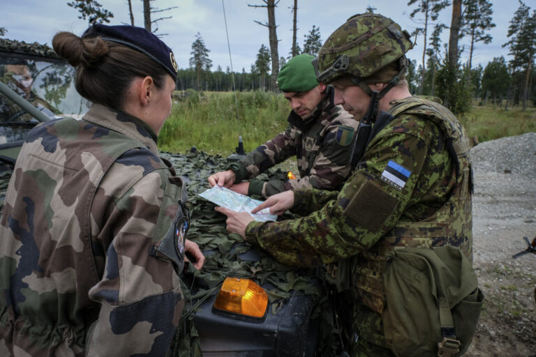 Estonia, Tapa, 2017-08-24. On mission Lynx in August 2017, three hundred French soldiers, most of them legionnaires, are