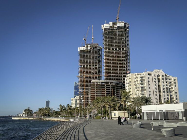 Saudi Arabia, Jeddah, 2024-02-11. Jeddah, the Red Sea gateway to Mecca, restores its old coral-stone town while its corn