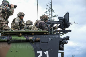Estonia, Tapa, 2017-08-26. On mission Lynx in August 2017, three hundred French soldiers, most of them legionnaires, are