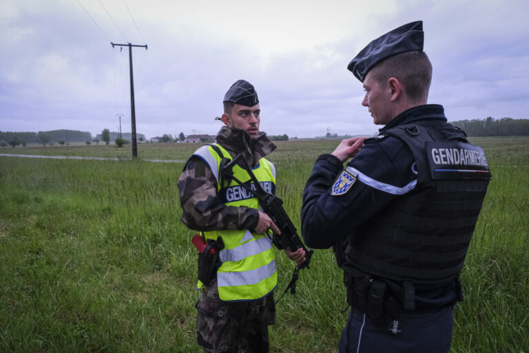France, Melun, 2024-05-04. EGIDE 2024 is the final exercise of the officer cadets of the French national gendarmerie off