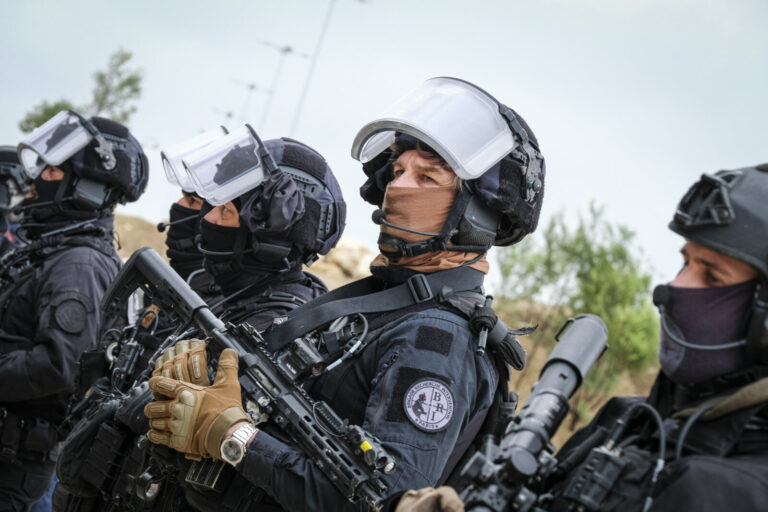France, Paris, 2024-06-16. On the outdoor ground of Eurosatory 2024, the French police intervention units, the gendarmer