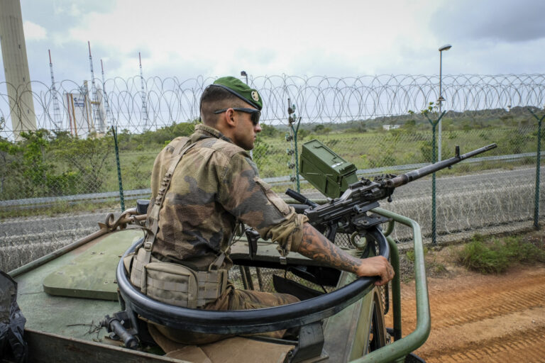 France, Kourou, 2018-12-05. Operation Titan is the permanent military protection of the Guiana Space Centre at Kourou, w