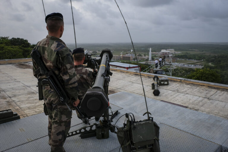 France, Kourou, 2018-12-05. Operation Titan is the permanent military protection of the Guiana Space Centre at Kourou, w