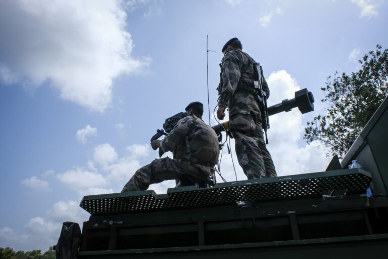 France, Kourou, 2018-12-20. Operation Titan is the permanent military protection of the Guiana Space Centre at Kourou, w