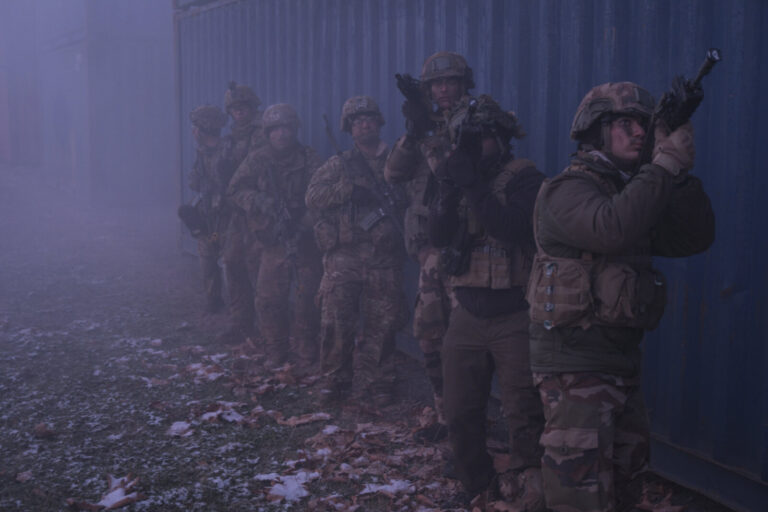 France, Toulouse, 2018-02-09. Exercise Acinonyx in February 2018, a full scale rehearsal by French paratroopers of the 1