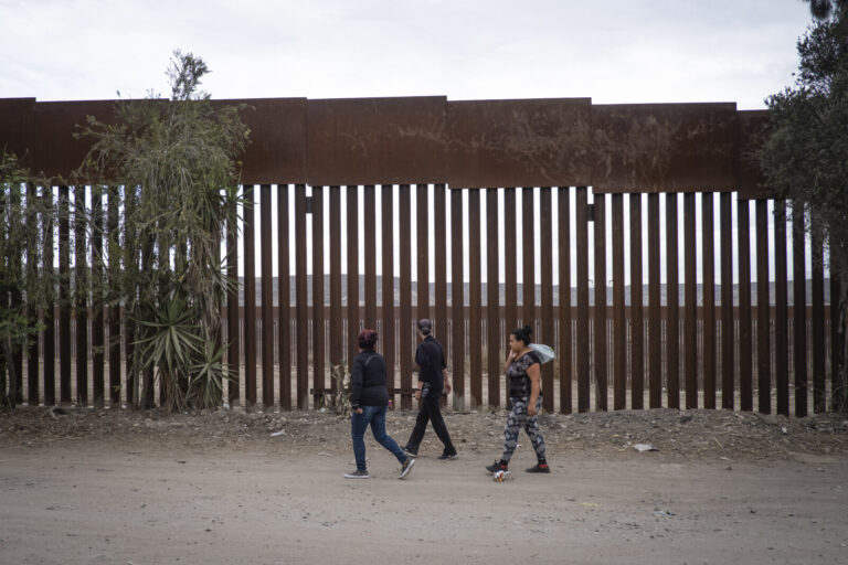 Mexico, Tijuana, 2019-11-19. Life on both sides of the fence that separates San Diego from Tijuana, from the new section