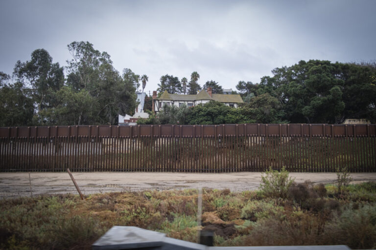 Mexico, Tijuana, 2019-11-20. Life on both sides of the fence that separates San Diego from Tijuana, from the new section