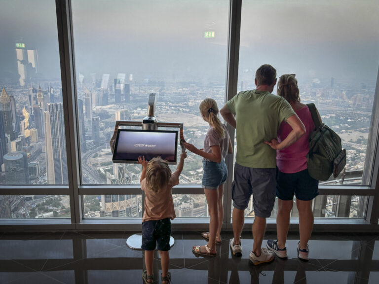 United Arab Emirates, Dubai, 2023-10-28. The Burj Khalifa, the tallest tower in the world, draws visitors to its At the 