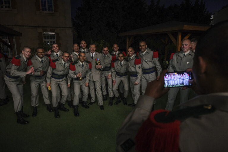 France, Castelnaudary, 2022-02-21. At the 4th Foreign Regiment, the training regiment of the Foreign Legion, recruits fr
