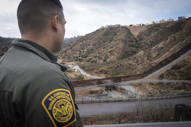 United States of America, San Diego, 2019-11-20. A day with a US Border Patrol agent along the fence that separates San 