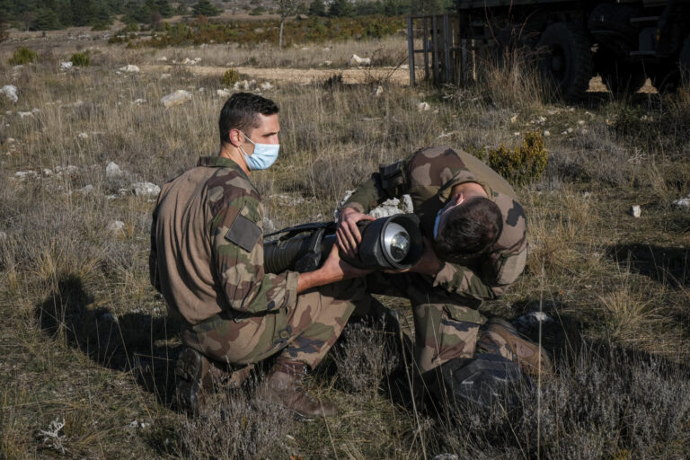 France, Canjuers, 2020-11-14. Firing trials of the MMP medium range anti tank missile on the Canjuers range in November 