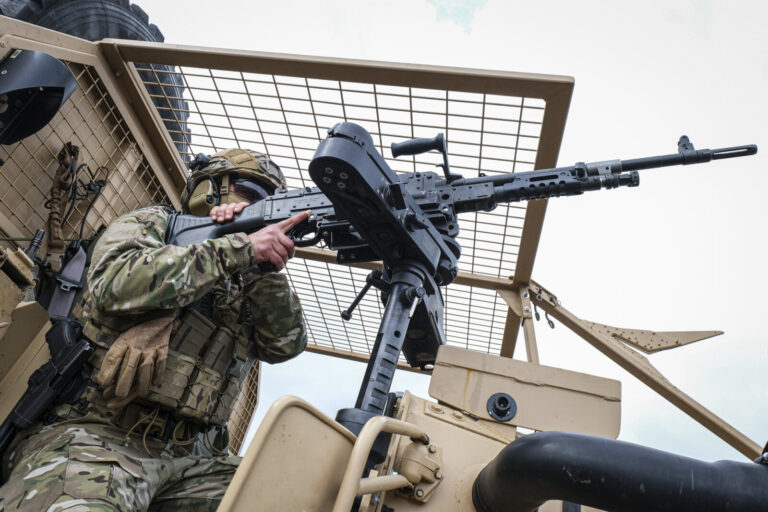 France, Bordeaux, 2023-03-30. Live demonstrations at SOFINS 2023, the French special forces innovation forum held on the
