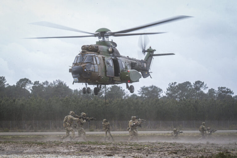 France, Bordeaux, 2023-03-30. Live demonstrations at SOFINS 2023, the French special forces innovation forum held on the