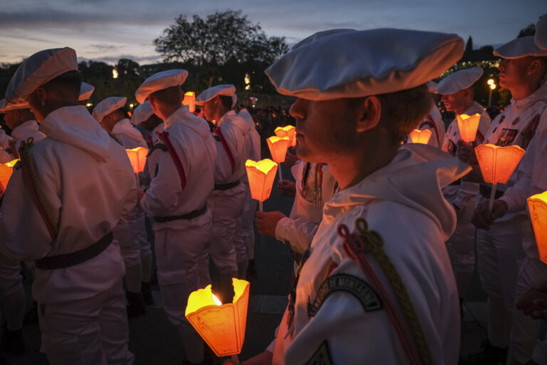 France, Lourdes, 2024-05-25. The 64th Lourdes military pilgrimage attracted over 15,000 pilgrims from 37 different count