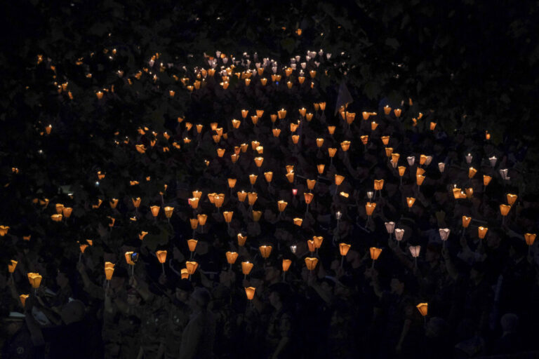France, Lourdes, 2024-05-25. The 64th Lourdes military pilgrimage attracted over 15,000 pilgrims from 37 different count