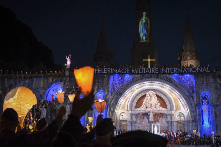 France, Lourdes, 2024-05-25. The 64th Lourdes military pilgrimage attracted over 15,000 pilgrims from 37 different count