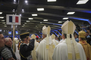 France, Lourdes, 2024-05-26. The 64th Lourdes military pilgrimage attracted over 15,000 pilgrims from 37 different count
