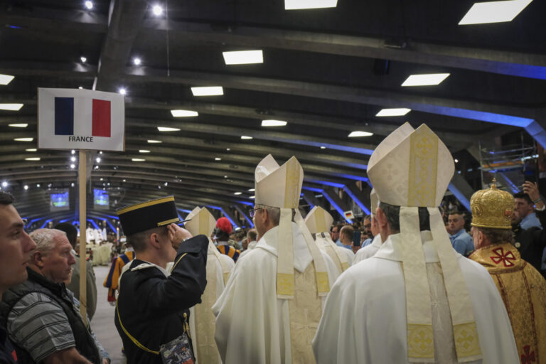 France, Lourdes, 2024-05-26. The 64th Lourdes military pilgrimage attracted over 15,000 pilgrims from 37 different count