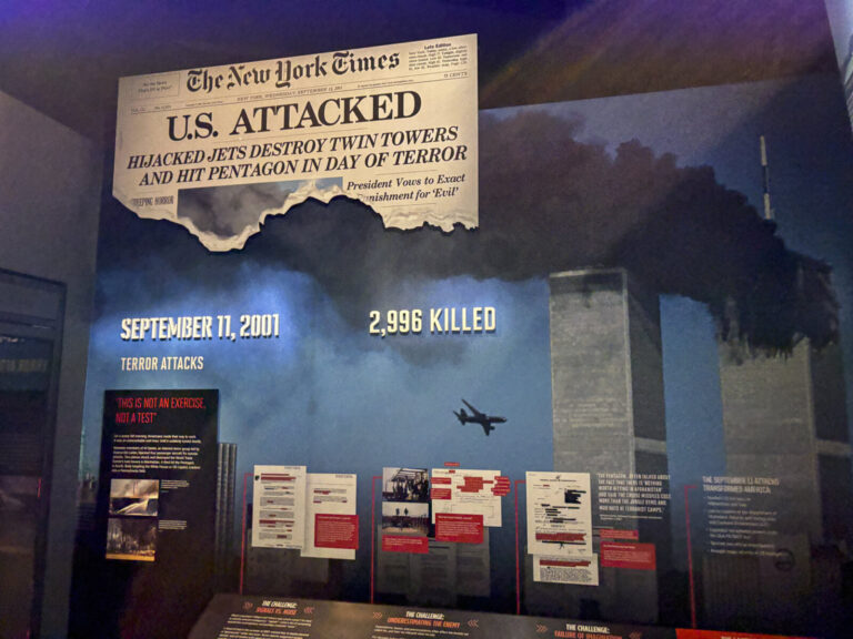 United States, Washington, 2026-08-12. The wall devoted to the September 11, 2001 attacks and their 2996 victims. Photog