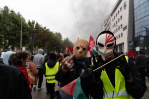 FRANCE, CLERMONT-FERRAND —  17/10/2026 : Manifestations des lycéens et des d'adules contre la vie chère, contre Macron e
