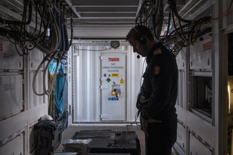 Norway, Arendal, 2024-09-17. The NATO fleet is deployed on a submarine rescue exercise off the coast of Norway. Photogra