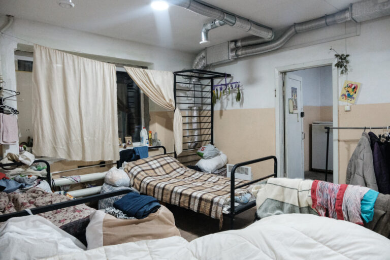 Ukraine, Dnipro, 2024-12-06. In Dnipro, refugees from all part of war torn Ukraine have settled in buildings whose tenan