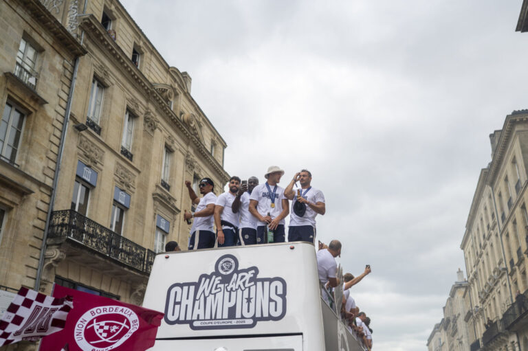 France, Bordeaux, 2025-05-25. France, Bordeaux, 2025-05-25, Back in the Gironde this Sunday, the players of Union Bordea