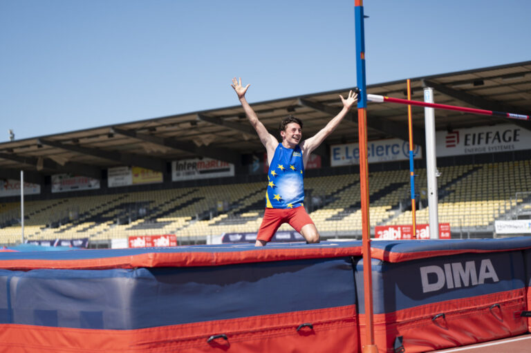 France, Albi, 2024-07-13. France, Albi, 2024-07-14 et 13, Emilien Passon, 17 years old, hope of French para athletics. D
