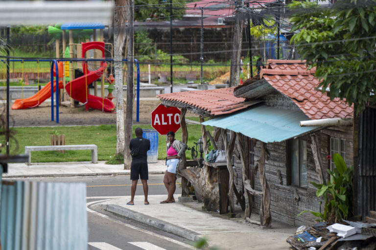 Panama, Bocas Town, 2025-01-21. Panama, Bocas de Toro, 2025 January, Illustration of scenes of life in Bocas Town on Isl