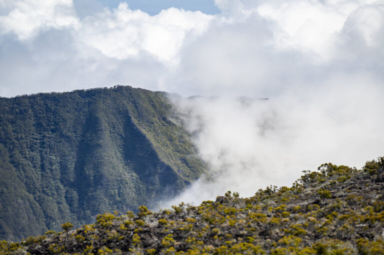 France, Pas de Bellecombe, 2025-11-13. France, Reunion Island, 2025-11-13, The Volcano Road crosses the Plaine des Sable