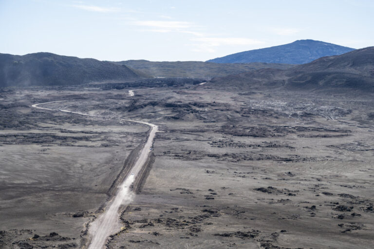France, Pas de Bellecombe, 2025-11-13. France, Reunion Island, 2025-11-13, The Volcano Road crosses the Plaine des Sable