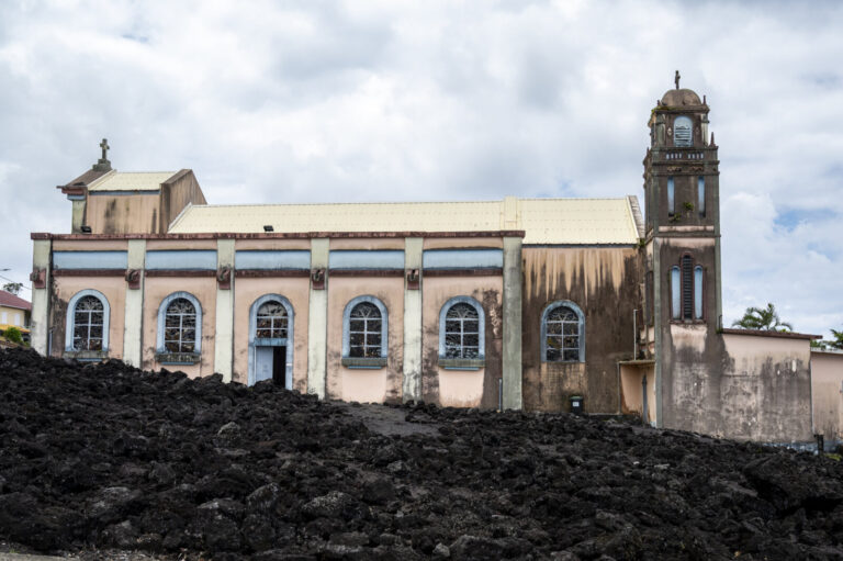 France, Sainte-Rose, 2025-11-13. France, Reunion Island, 2025-11-13, Notre Dame des Laves attracts visitors in the heart