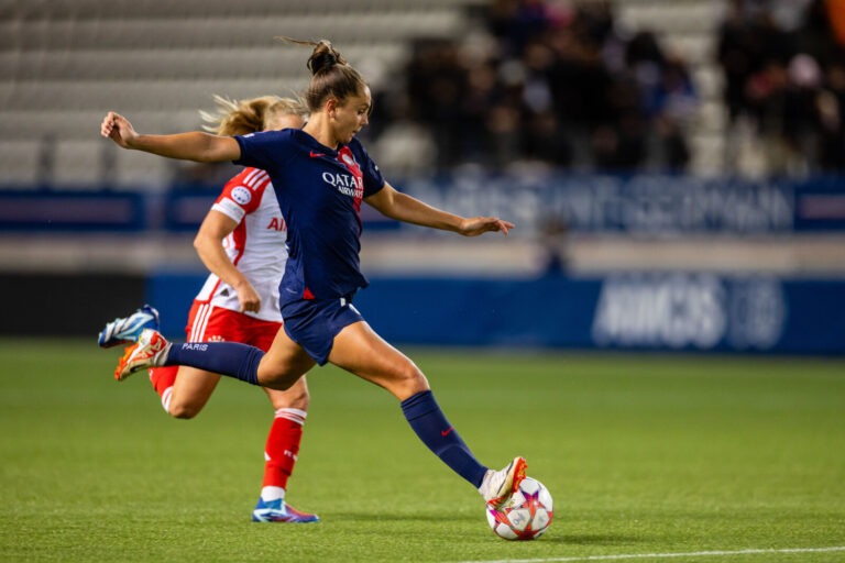 France, Paris, 2023-11-23. 2nd day of the Women Champions League, match between PSG and Bayern Munich. Final score PSG 0