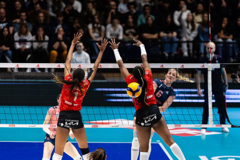 France, Paris, 2024-03-30. French Women s Volleyball Cup Final between Mulhouse and Nantes. Final score Mulhouse 0 - 3 N
