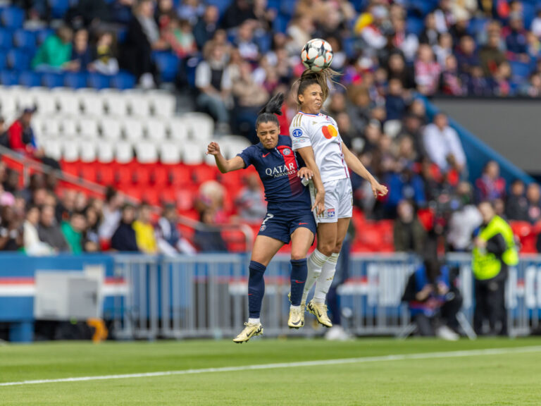 France, Paris, 2024-04-28. Women s Champions League semi-final between PSG and Lyon. Return match at the Parc des Prince