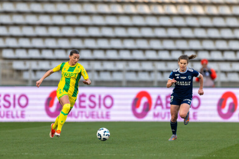 France, Paris, 2025-03-01. Football, 16th day of D1 Arkema between Paris FC and FC Nantes at Sebastien Charlety stadium.