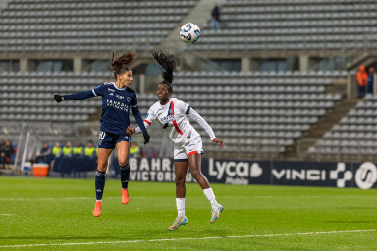 France, Paris, 2024-12-08. Football, 10th day of D1 Arkema between Paris FC and PSG at Sebastien Charlety stadium. Final