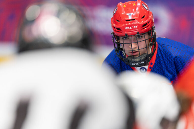 France, Paris, 2025-03-08. First Semi Final of the French Women s Roller Hockey Cup between the Angers and Grenoble team