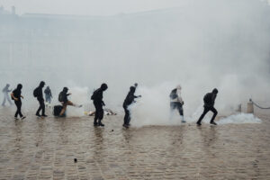 France, Bordeaux, October 24, 2026. Protesters gather in the city center to demonstrate against the high cost of living.