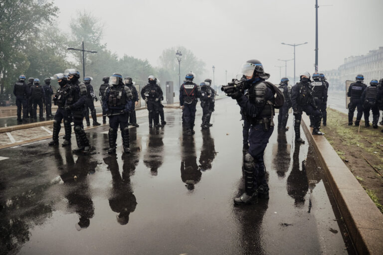 France, Bordeaux, October 24, 2026. Protesters gather in the city center to demonstrate against the high cost of living.