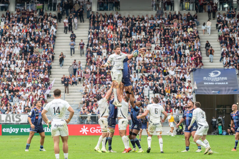 France, Bordeaux, 2026-03-05. Union Bordeaux Begles (UBB) defeated Bath Rugby 38-26 in the EPCR Champions Cup (Investec)