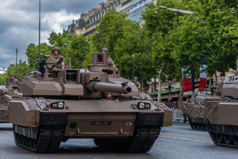France, Paris, 2025-07-14. July 14, 2025 military parade on the Champs-Elysees avenue in Paris. Celebration of the Frenc