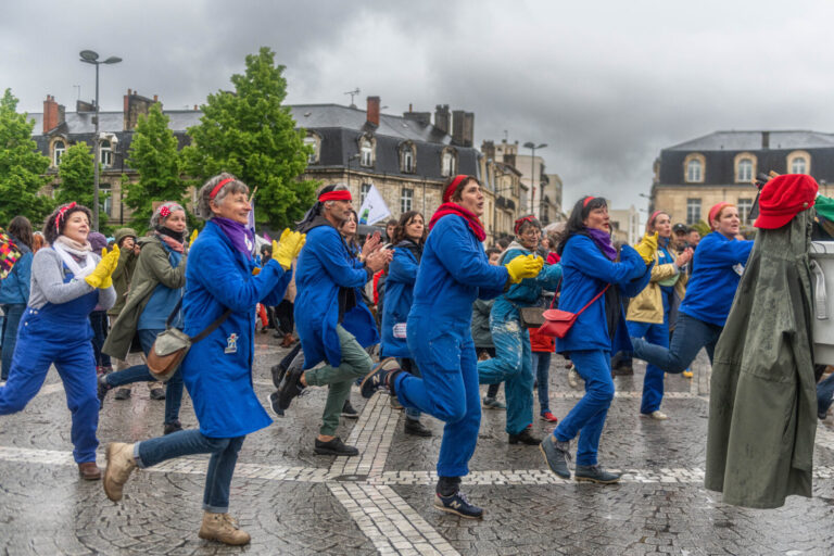France, Bordeaux, 2024-05-01. Mobilisation of trade union organisations on May 1st in Bordeaux. Over the years, May 1st 