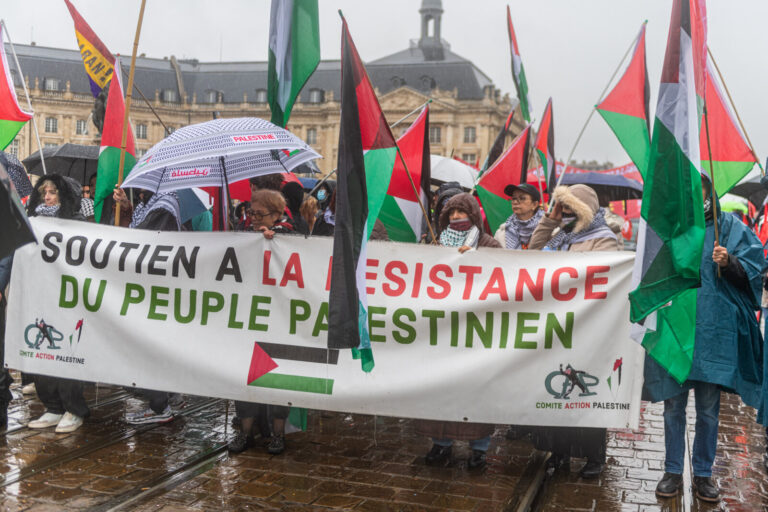 France, Bordeaux, 2024-05-01. Mobilisation of trade union organisations on May 1st in Bordeaux. Over the years, May 1st 